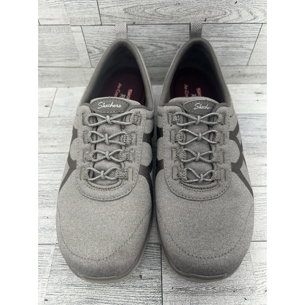 Skechers EZ Flex Renew Running Athletic Shoe Womens Size 6 23462 Taupe Tan Brown